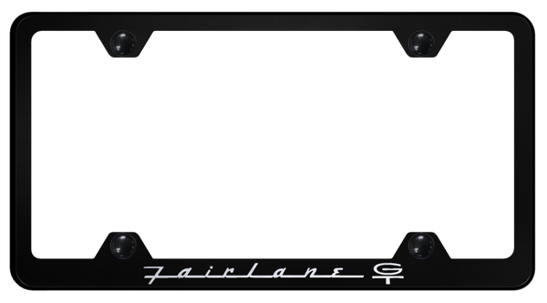 Ford Fairlane GT Steel Wide Body Frame - Laser Etched Black License Plate Frame - LFW.FAIGT.EB