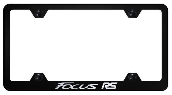 Ford Focus RS Steel Wide Body Frame - Laser Etched Black License Plate Frame - LFW.FOCRS.EB