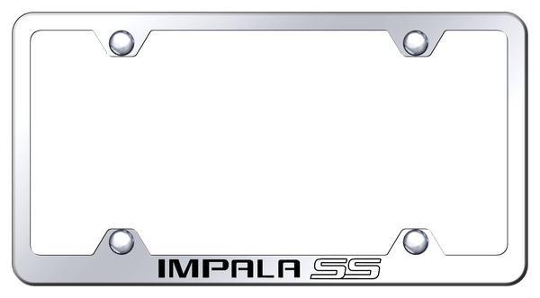 Chevrolet Impalla SS Steel Wide Body Frame - Laser Etched Mirrored License Plate Frame - LFW.IMPSS.EC