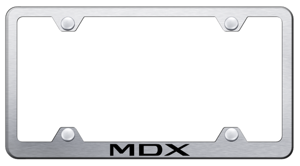 Acura MDX Steel Wide Body Frame - Laser Etched Brushed License Plate Frame - LFW.MDX.ES