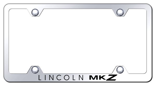 Lincoln MKZ Steel Wide Body Frame - Laser Etched Mirrored License Plate Frame - LFW.MKZ.EC