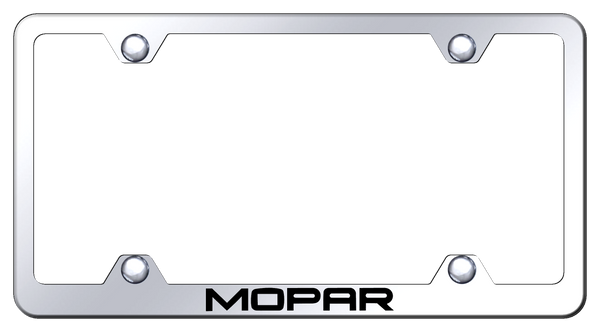 Mopar Mopar Steel Wide Body Frame - Laser Etched Mirrored License Plate Frame - LFW.MOP.EC