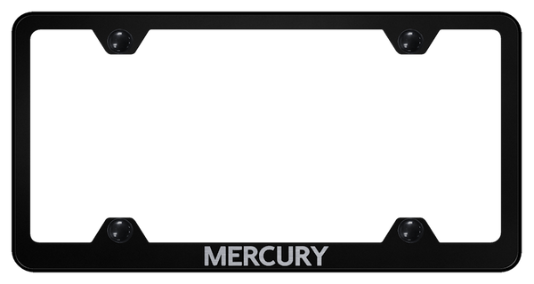 Mecury Mercury Steel Wide Body Frame - Laser Etched Black License Plate Frame - LFW.MRY.EB