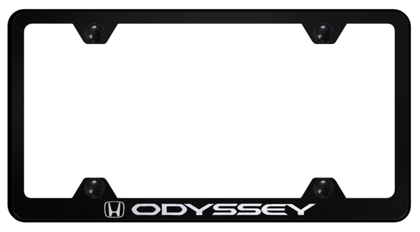 Honda Odyssey Steel Wide Body Frame - Laser Etched Black License Plate Frame - LFW.ODY.EB