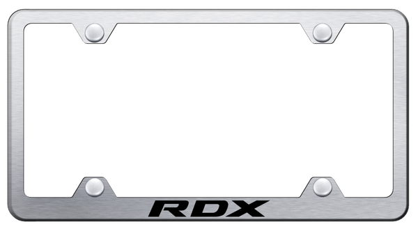 Acura RDX Steel Wide Body Frame - Laser Etched Brushed License Plate Frame - LFW.RDX.ES