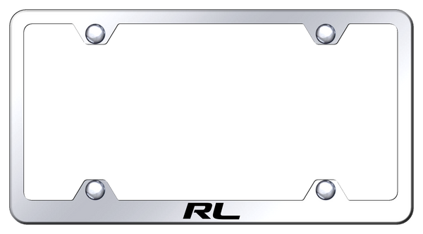 Acura RL Steel Wide Body Frame - Laser Etched Mirrored License Plate Frame - LFW.RL.EC