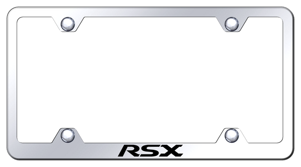 Acura RSX Steel Wide Body Frame - Laser Etched Mirrored License Plate Frame - LFW.RSX.EC