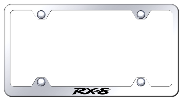 Mazda RX-8 Steel Wide Body Frame - Laser Etched Mirrored License Plate Frame - LFW.RX8.EC