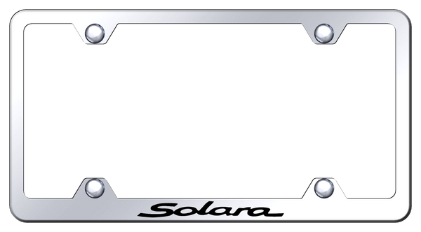 Toyota Solara Steel Wide Body Frame - Laser Etched Mirrored License Plate Frame - LFW.SOL.EC