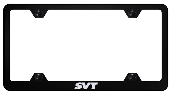 Mustang SVT Steel Wide Body Frame - Laser Etched Black License Plate Frame - LFW.SVT.EB