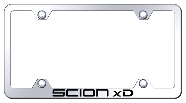 Scion Scion xD Steel Wide Body Frame - Laser Etched Mirrored License Plate Frame - LFW.SXD.EC