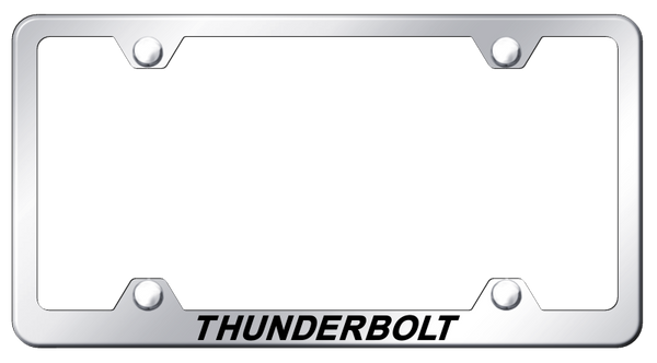 Ford Thunderbolt Steel Wide Body Frame - Laser Etched Mirrored License Plate Frame - LFW.TBOLT.EC