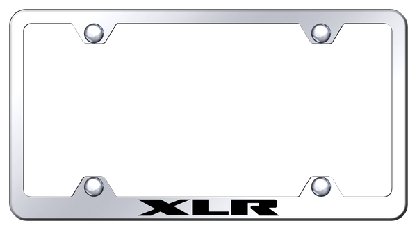 Cadillac XLR Steel Wide Body Frame - Laser Etched Mirrored License Plate Frame - LFW.XLR.EC