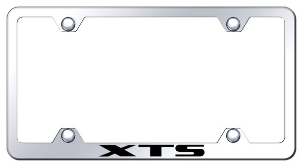 Cadillac XTS Steel Wide Body Frame - Laser Etched Mirrored License Plate Frame - LFW.XTS.EC