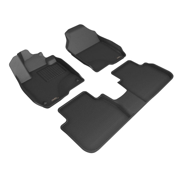 3D MAXpider KAGU FLOOR MAT for 2022-2023 HONDA HR-V   - BLACK - 1ST ROW 2ND ROW - L1HD13101509 [2013 2012 2011]