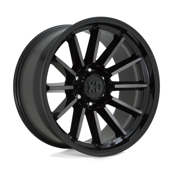 XD XD855 LUXE GLOSS BLACK MACHINED WITH GRAY TINT Wheels for 2021-2022 FORD BRONCO [] - 17X9 0 MM - 17"  - (2022 2021)