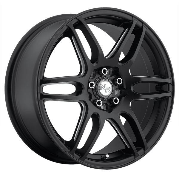 Niche 1PC M106 NR6 MATTE BLACK MILLED Wheels for 2017-2022 ACURA ILX [] - 18X8 40 mm - 18"  - (2022 2021 2020 2019 2018 2017)