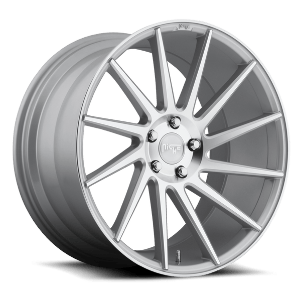 Niche 1PC M112 SURGE GLOSS SILVER MACHINED Wheels for 2014-2020 ACURA RLX [] - 19X8.5 35 mm - 19"  - (2020 2019 2018 2017 2016 2015 2014)