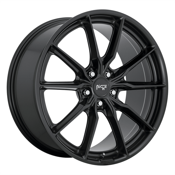 Niche 1PC M238 RAINIER MATTE BLACK Wheels for 2004-2008 ACURA TL TYPE-S [] - 18X8 25 mm - 18"  - (2008 2007 2006 2005 2004)