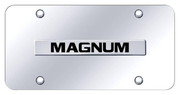 Dodge Magnum Chrome on Chrome 3D Bar License Plate - MAG.N.CC