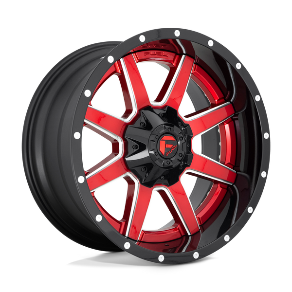 Fuel 2PC D250 MAVERICK GLOSS RED Wheels for 2020-2022 JEEP GLADIATOR [LIFTED ONLY] - 22X12 -44 MM - 22"  - (2022 2021 2020)