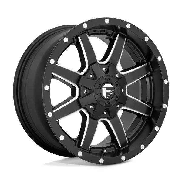 Fuel 1PC D538 MAVERICK MATTE BLACK MILLED Wheels for 2007-2021 FORD EXPEDITION [] - 17X9 20 MM - 17"  - (2021 2020 2019 2018 2017 2016 2015 2014 2013 2012 2011 2010 2009 2008 2007)