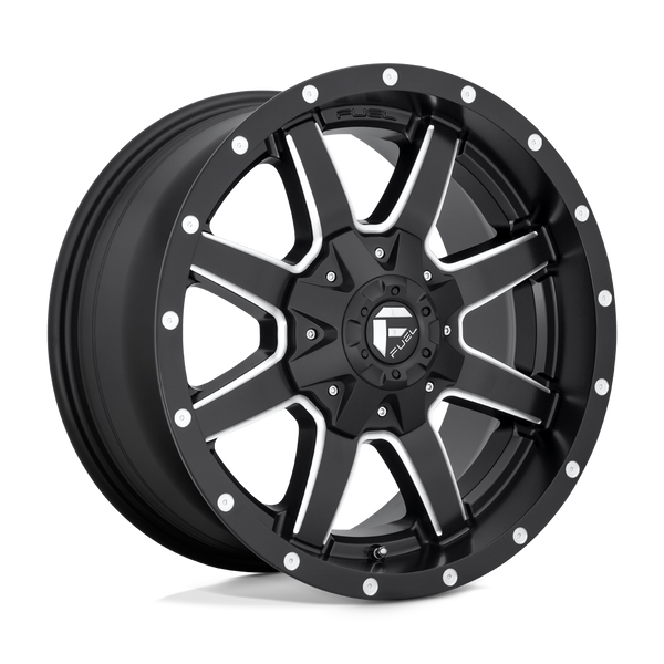 Fuel 1PC D538 MAVERICK MATTE BLACK MILLED Wheels for 2013-2018 ACURA MDX [] - 17X8.5 32 mm - 17"  - (2018 2017 2016 2015 2014 2013)