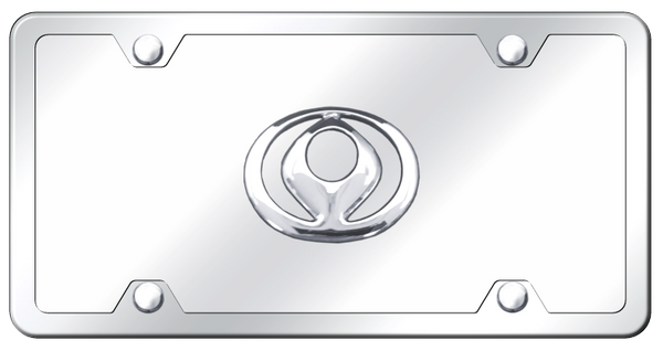 Mazda Mazda Plate Kit - Chrome on Mirrored License Plate - MAZ.CCK