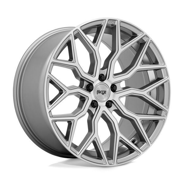 Niche 1PC M265 MAZZANTI ANTHRACITE BRUSHED TINT CLEAR Wheels for 2009-2014 ACURA TL [] - 20X9 35 mm - 20"  - (2014 2013 2012 2011 2010 2009)