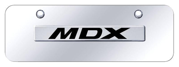 Acura MDX Chrome on Chrome 3D Bar Mini License Plate - MDX.N.CCM