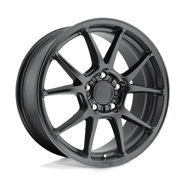 Niche 1PC M174 MESSINA MATTE BLACK Wheels for 2014-2020 ACURA RLX [] - 18X8 40 mm - 18"  - (2020 2019 2018 2017 2016 2015 2014)