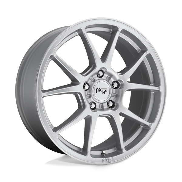 Niche 1PC M175 MESSINA GLOSS SILVER Wheels for 2015-2020 ACURA TLX [] - 18X8 40 MM - 18"  - (2020 2019 2018 2017 2016 2015)
