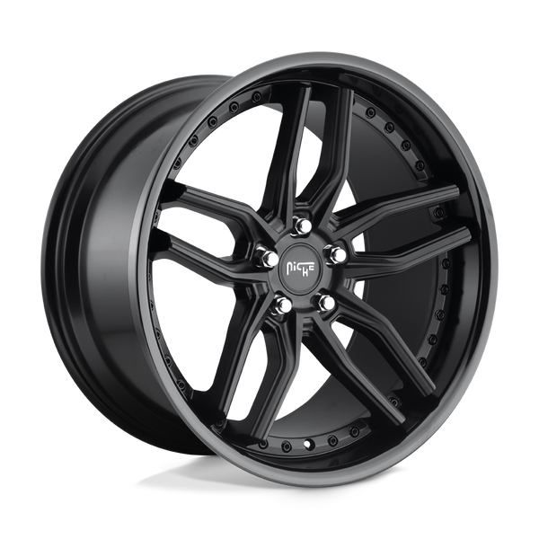 Niche 1PC M194 METHOS GLOSS BLACK MATTE BLACK Wheels for 2015-2020 ACURA TLX [] - 19X8.5 35 MM - 19"  - (2020 2019 2018 2017 2016 2015)