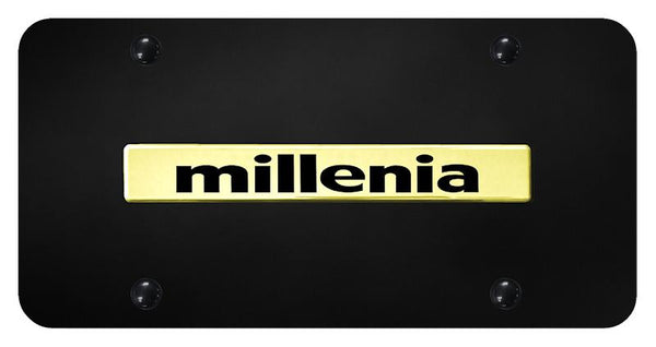 Mazda Millenia Gold on Black 3D Bar License Plate - MIL.N.GB