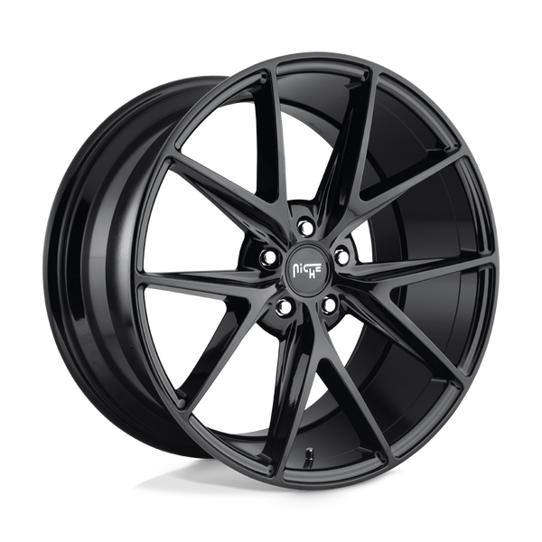 Niche 1PC M119 MISANO GLOSS BLACK Wheels for 2019-2023 ACURA RDX [] - 20X9 35 mm - 20"  - (2023 2022 2021 2020 2019)