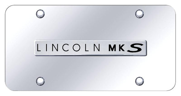 Ford MKS Chrome on Chrome 3D Bar License Plate - MKS.N.CC