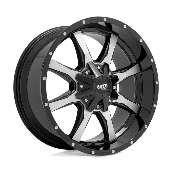 Moto Metal MO970 GLOSS BLACK MACHINED FACE Wheels for 2004-2008 ACURA TL TYPE-S [] - 17X8 40 mm - 17"  - (2008 2007 2006 2005 2004)