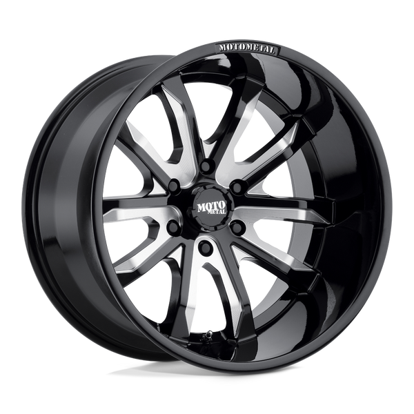 Moto Metal MO983 DAGGER GLOSS BLACK MILLED Wheels for 2021-2022 FORD BRONCO [] - 18X9 18 MM - 18"  - (2022 2021)