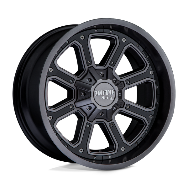 Moto Metal MO984 SHIFT MATTE GRAY GLOSS BLACK INSERTS Wheels for 2010-2020 FORD F-150 [] - 18X9 18 mm - 18"  - (2020 2019 2018 2017 2016 2015 2014 2013 2012 2011 2010)