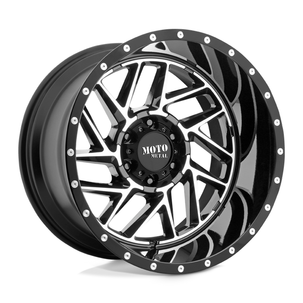 Moto Metal MO985 BREAKOUT GLOSS BLACK MACHINED Wheels for 2019-2022 FORD RANGER [] - 20X9 18 MM - 20"  - (2022 2021 2020 2019)