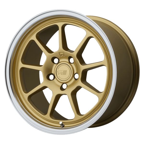 Motegi MR135 GOLD CENTER MACHINED LIP Wheels for 2019-2023 ACURA RDX [] - 18X8.5 35 mm - 18"  - (2023 2022 2021 2020 2019)