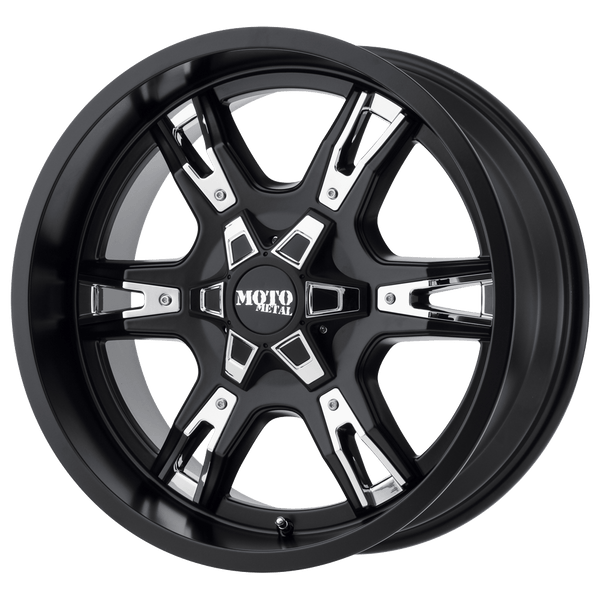 Moto Metal MO969 SATIN BLACK WITH  RED AND CHROME ACCENTS Wheels for 2021-2022 FORD BRONCO [] - 20X9 0 MM - 20"  - (2022 2021)