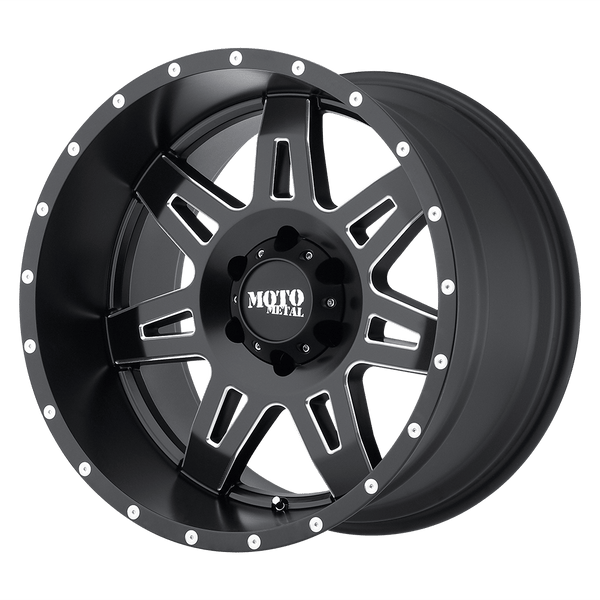 Moto Metal MO975 SATIN BLACK MILLED Wheels for 2021-2022 FORD BRONCO [] - 18X9 18 MM - 18"  - (2022 2021)