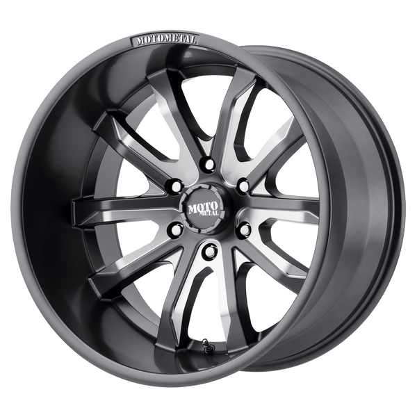 Moto Metal MO983 DAGGER SATIN GRAY MILLED Wheels for 2021-2022 FORD BRONCO [] - 18X9 18 MM - 18"  - (2022 2021)