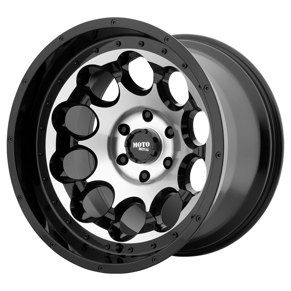 Moto Metal MO990 ROTARY GLOSS BLACK MACHINED Wheels for 2013-2023 FORD F-250 F-350 SUPER DUTY [] - 17X9 -12 mm - 17"  - (2023 2022 2021 2020 2019 2018 2017 2016 2015 2014 2013)