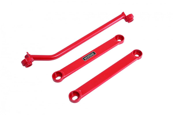 Megan Racing Rear Red Lower Brace Tie Bar for 2001-2005 Lexus IS300 - MR-SB-LI01RL-R - (2005 2004 2003 2002 2001)