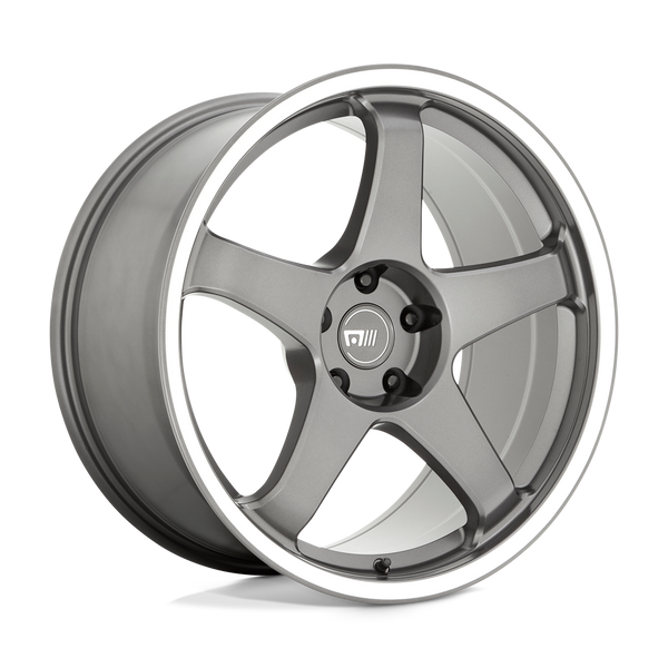 Motegi MR151 CS5 GUNMETAL WITH MACHINED LIP Wheels for 2015-2022 FORD MUSTANG ECOBOOST [] - 19X9.5 40 mm - 19"  - (2022 2021 2020 2019 2018 2017 2016 2015)