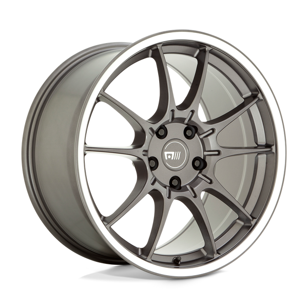 Motegi MR152 SS5 GUNMETAL WITH MACHINED LIP Wheels for 2004-2008 ACURA TL TYPE-S [] - 19X8.5 45 mm - 19"  - (2008 2007 2006 2005 2004)