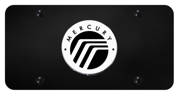 Mecury Mercury License Plate - Chrome on Black License Plate - MRY.CB