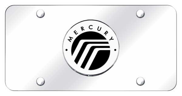 Mecury Mercury License Plate - Chrome on Mirrored License Plate - MRY.CC